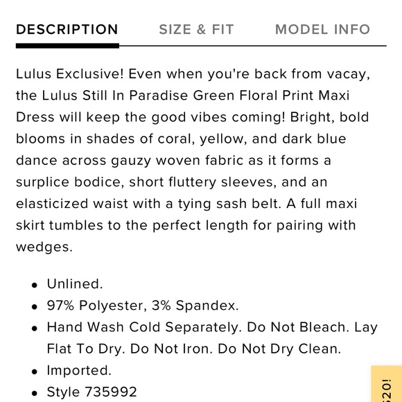 NWT $72 Still In Paradise Green Floral Print Maxi Dress NWT $72 - Picture 7 of 8